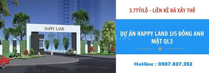 Mở Bán Đợt 2 Dự Án Đất Nền Happy Land 1/5 Thị Trấn Đông Anh Hà Nội 47163928 Mở Bán Đợt 2 Dự Án Đất Nền Happy Land 1/5 Thị Trấn Đông Anh Hà Nội