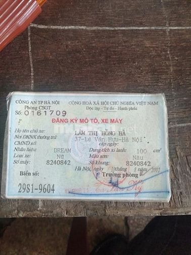 Bán xe Dream Thái cao, đăng ký 2002, xe đã giật mới 55408654 Bán xe Dream Thái cao, đăng ký 2002, xe đã giật mới