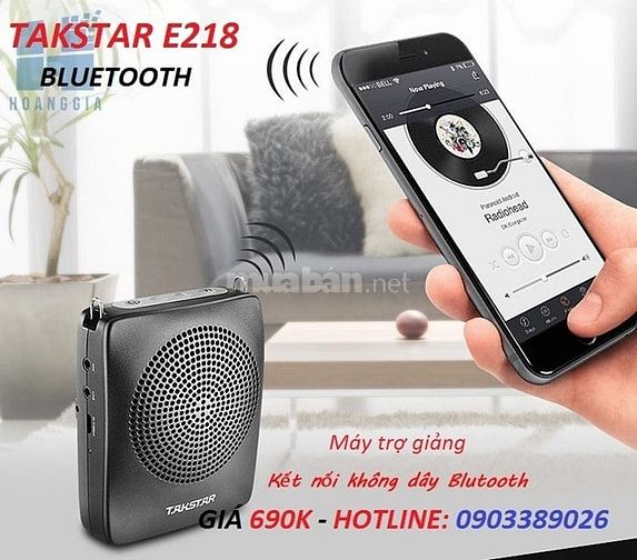 Máy trợ giảng mini đeo hông Takstar E218 hỗ trợ bluetooth xa đến 10m 55444615 Máy trợ giảng mini đeo hông Takstar E218 hỗ trợ bluetooth xa đến 10m