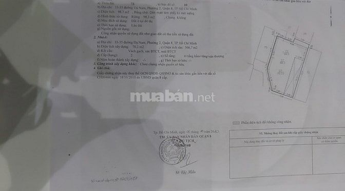 Nhà Bán Gấp, số 33-35 Dạ Nam Phường 2 Quận 8 55469589 Nhà Bán Gấp, số 33-35 Dạ Nam Phường 2 Quận 8