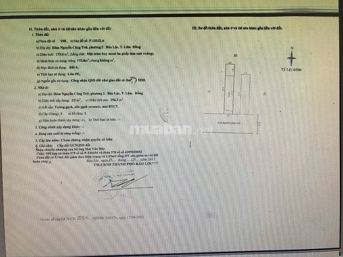 Bán Nhà Đất TP. Bảo Lộc Lâm Đồng 58200942 Bán Nhà Đất TP. Bảo Lộc Lâm Đồng