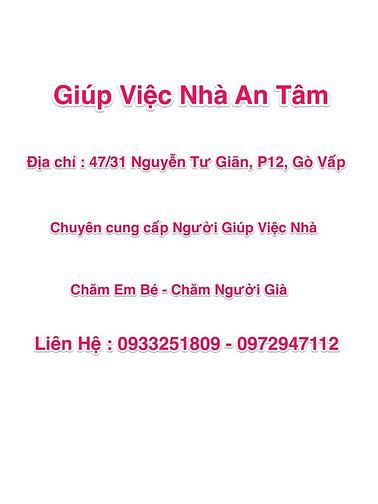 Trung Tâm Giới Thiệu Người Giúp Việc Nhà - Chăm Em Bé - Chăm Người Già 56192289 Trung Tâm Giới Thiệu Người Giúp Việc Nhà - Chăm Em Bé - Chăm Người Già