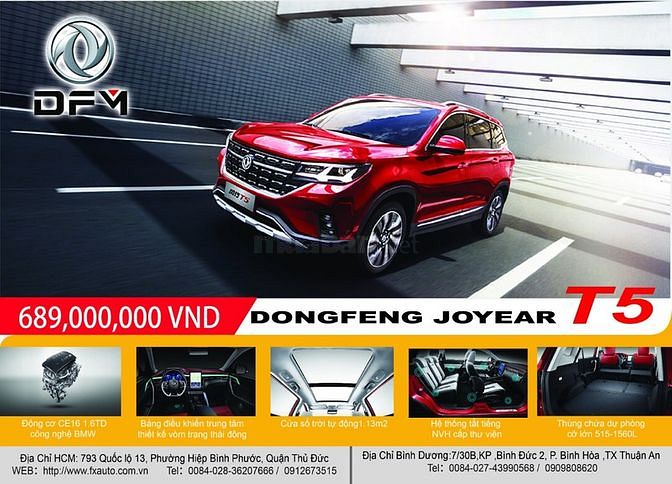 DONGFENG JOYEAR T5 - 689,000,000 VND 58663628 DONGFENG JOYEAR T5 - 689,000,000 VND
