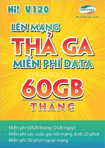 Sim V120 gọi thả phanh lướt wed siêu nhanh 58716839 Sim V120 gọi thả phanh lướt wed siêu nhanh