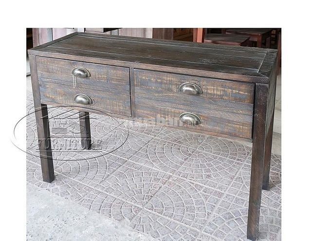 Bàn console 2 ngăn kéo gỗ Thông 58734484 Bàn console 2 ngăn kéo gỗ Thông