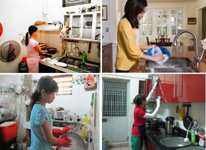 Cần một cô giúp việc làm công việc nhà 58758596 Cần một cô giúp việc làm công việc nhà