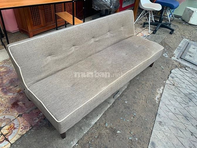Thanh lý Ghế sofa bed bọc vải màu xám cũ giá rẻ 59249874 Thanh lý Ghế sofa bed bọc vải màu xám cũ giá rẻ
