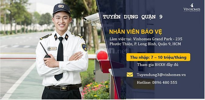 Tuyển bảo vệ Khu đô thị Vinhomes - không qua trung gian 59335657 Tuyển bảo vệ Khu đô thị Vinhomes - không qua trung gian