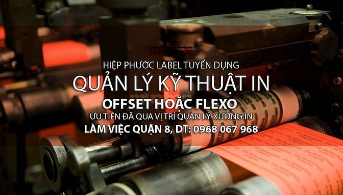 Cần tuyển Quản lý Kỹ thuật xưởng in 59491752 Cần tuyển Quản lý Kỹ thuật xưởng in