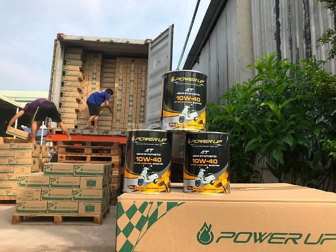 Dầu nhớt xe máy nhập khẩu Malaysia thương hiệu Power Up