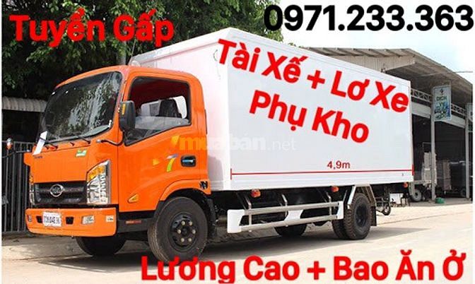 TPHCM : tuyển Nam Lơ Xe + Phụ Kho + Lái Xe Lương Cao 59907177 TPHCM : tuyển Nam Lơ Xe + Phụ Kho + Lái Xe Lương Cao