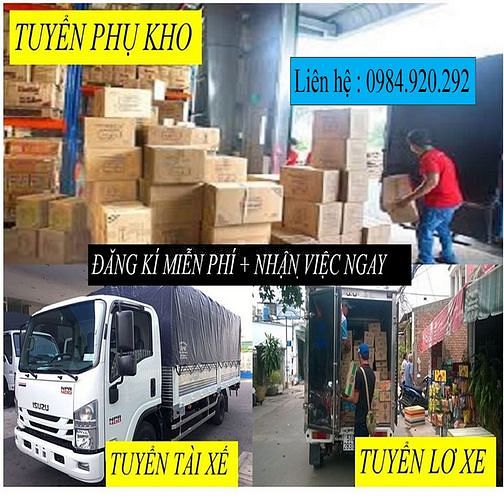 Tuyển Tài Xế - Lơ Xe - Phụ Kho Việc Làm Lương Cao 60050965 Tuyển Tài Xế - Lơ Xe - Phụ Kho Việc Làm Lương Cao