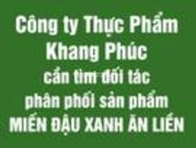Thực Phẩm Khang Phúc cần tìm đối tác phân phối miến đậu xanh ăn liền 60142841 Thực Phẩm Khang Phúc cần tìm đối tác phân phối miến đậu xanh ăn liền