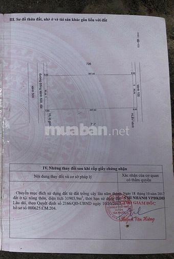 Bán 4,5ha Đất Mặt Tiền Đường Tỉnh Lộ 867 - Xã Thạnh Mỹ