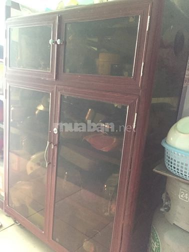 Tủ chén 4 tầng, màu nâu gỗ đẹp, cao1m2 60365658 Tủ chén 4 tầng, màu nâu gỗ đẹp, cao1m2