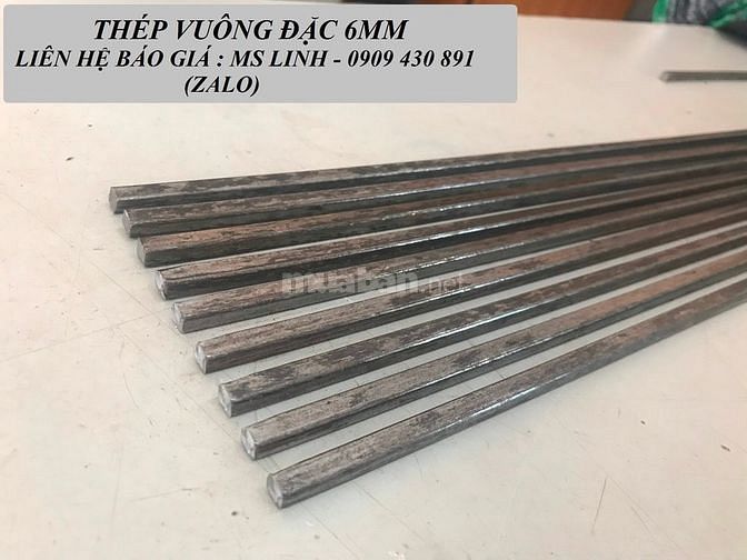 Thép vuông đặc đen 6mm dùng trong xây dựng