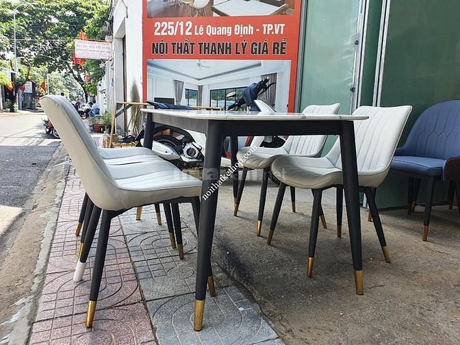 Bộ bàn ăn mặt đá nhập khẩu hàng cao cấp 60471227 Bộ bàn ăn mặt đá nhập khẩu hàng cao cấp
