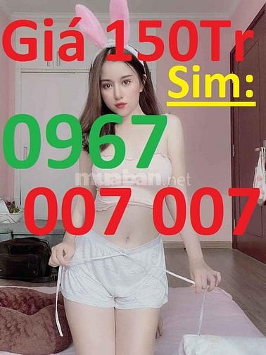 Bán Sim ViP 007.007 đang dùng, Giá 150Tr 60496327 Bán Sim ViP 007.007 đang dùng, Giá 150Tr