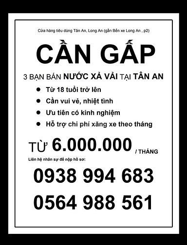 Tuyển nam nữ bán hàng tại quầy 60543986 Tuyển nam nữ bán hàng tại quầy
