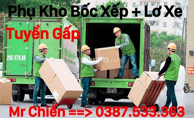 Tuyển Dụng Gấp Nam Lơ Xe + Phụ Xe + Bốc Xếp 60560122 Tuyển Dụng Gấp Nam Lơ Xe + Phụ Xe + Bốc Xếp