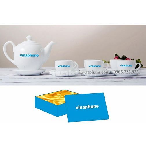 Bộ ấm trà in logo - quà tặng doanh nghiệp 60673579 Bộ ấm trà in logo - quà tặng doanh nghiệp