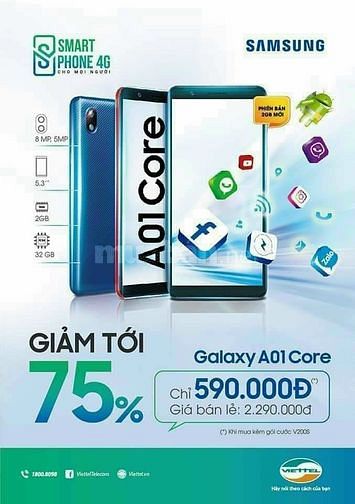 Sam Sung A01 Giảm 75% Của Viettel Kiên Giang 60807850 Sam Sung A01 Giảm 75% Của Viettel Kiên Giang