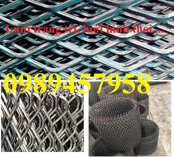 Bán Lưới hình thoi 20x40, 30x60, Lưới mắt cáo trang trí 20x50 mới 100%