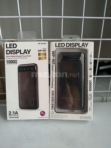 Sạc Dự Phòng WP-161 Chính Hãng Sạc Nhanh, Pin Chuẩn Mới 100%
