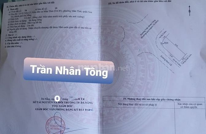 Bán đất 2 mặt tiền Trần Nhân Tông, DT: 8.5x14m. Giá 9 tỷ 61194425 Bán đất 2 mặt tiền Trần Nhân Tông, DT: 8.5x14m. Giá 9 tỷ