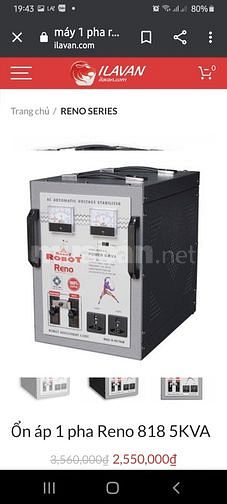 Giá KM Ổn áp  5kva hàng thùng thương hiệu robot