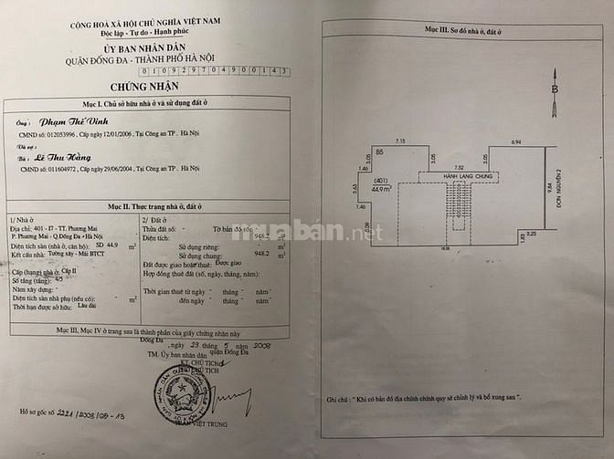 Bán căn hộ P401-I7 tập thể Phương Mai, diện tích sử dụng 120 m2 61333543 Bán căn hộ P401-I7 tập thể Phương Mai, diện tích sử dụng 120 m2