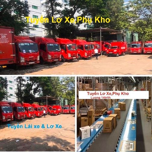 Tuyển công nhân bốc xếp , lơ xe,tài xế , phụ kho , đóng gói bánh kẹo