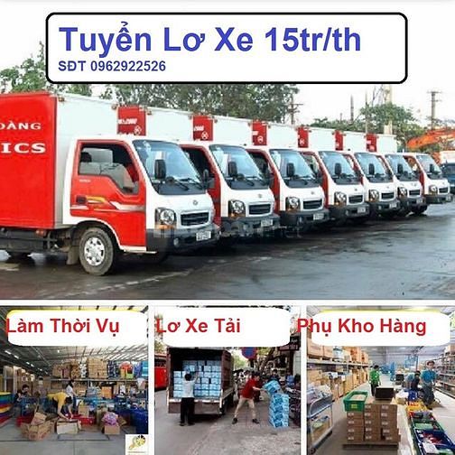 Cần gấp cần gấp lơ xe phụ kho bốc xếp tại Trà Vinh