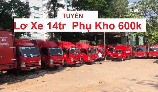 Tuyển Nam Tài Xế và 15 Lơ Xe Phụ Xe + Bốc Xếp Kho lương cao 61498022 Tuyển Nam Tài Xế và 15 Lơ Xe Phụ Xe + Bốc Xếp Kho lương cao