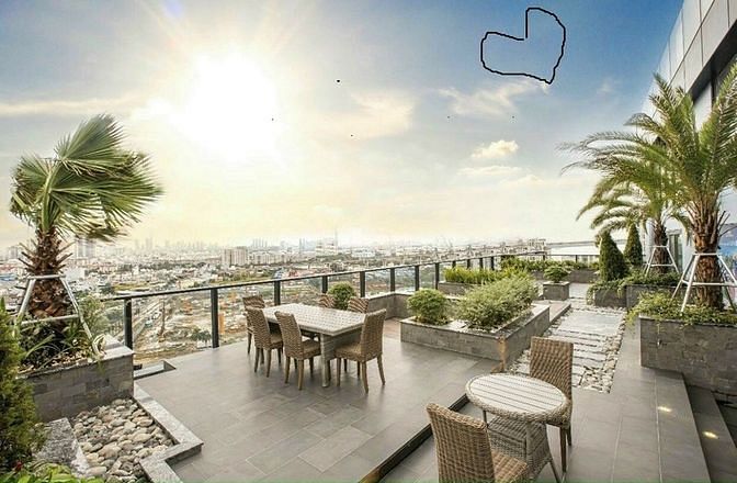 Biệt thự trên không tặng 50m2 sân vườn không tính vào giá. 