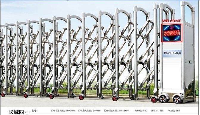 Cổng xếp tự động, cổng xếp inox Bình Dương