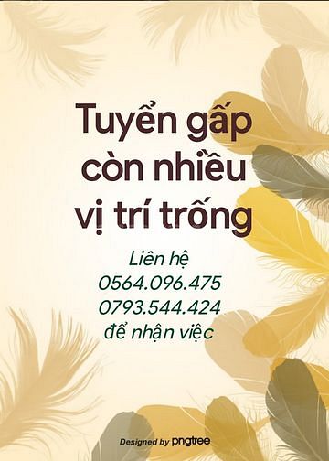 Cần tuyển gấp nhân viên tạp vụ ,bán hàng
, 61601217 Cần tuyển gấp nhân viên tạp vụ ,bán hàng
,