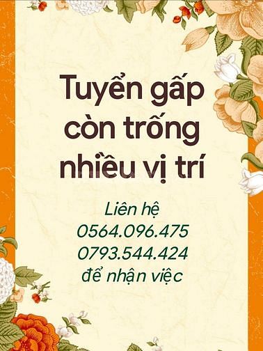Tuyển trực tiếp nhân viên nam nữ ( nhanh nhẹn và trung thực ) 60490188 Tuyển trực tiếp nhân viên nam nữ ( nhanh nhẹn và trung thực )