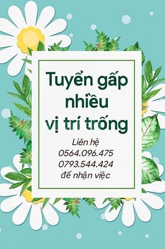 Tuyển gấp nhân viên bán hàng vui vẽ hoạt bát 60449098 Tuyển gấp nhân viên bán hàng vui vẽ hoạt bát