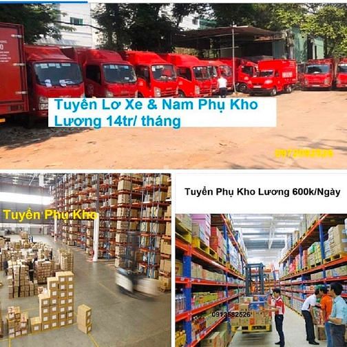 Tuyển dụng tài xế và lơ xe giao hàng siêu thị TẠI KON TUM