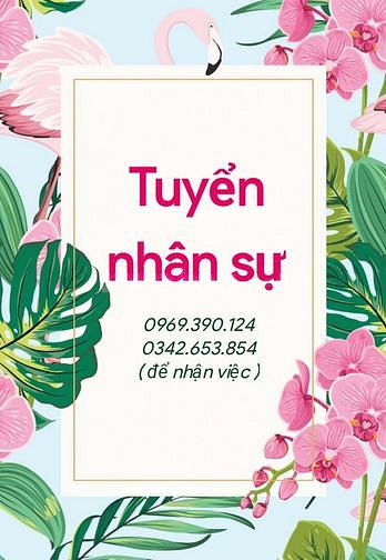 Cần gấp người phụ - ưu tiên nữ cao tuổi ( 20 - 55 tuổi )