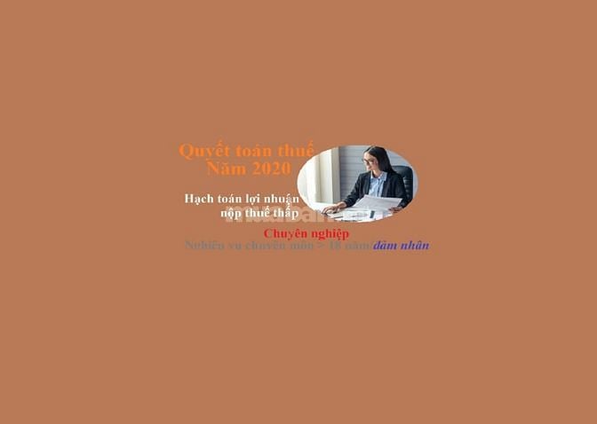 Kế toán thuế - Quyết toán thuế năm 61642620 Kế toán thuế - Quyết toán thuế năm