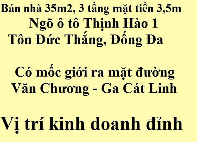 Bán nhà Thịnh Hào 1, Đống Đa, 35m2, 3 tầng, có mốc ra mặt đường 61656659 Bán nhà Thịnh Hào 1, Đống Đa, 35m2, 3 tầng, có mốc ra mặt đường