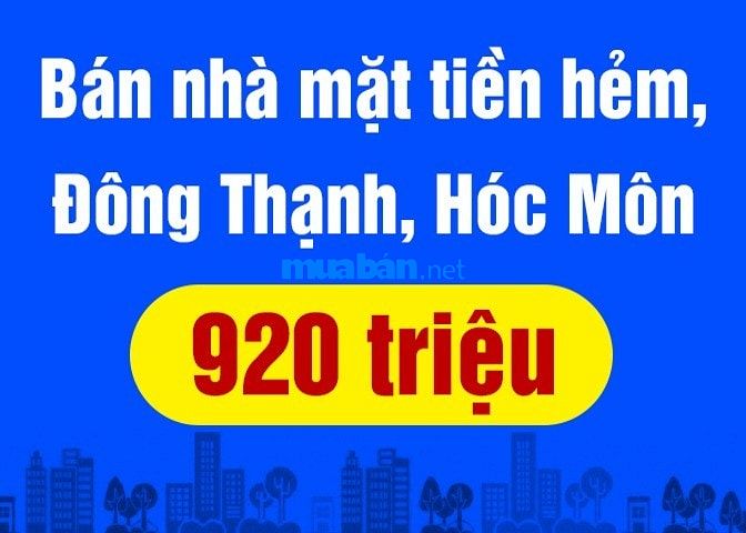 Bán nhà 3,5x10m, sân 2m, Mặt tiền hẻm, Đông Thạnh, Hóc Môn 61711784 Bán nhà 3,5x10m, sân 2m, Mặt tiền hẻm, Đông Thạnh, Hóc Môn
