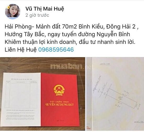 Bán đất sổ đỏ chính chủ 70m2 giá rẻ đầu tư nhanh sinh lời 61752799 Bán đất sổ đỏ chính chủ 70m2 giá rẻ đầu tư nhanh sinh lời