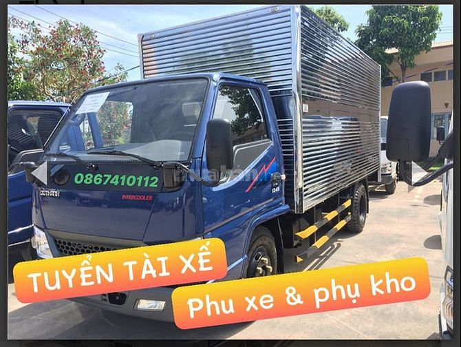 Tuyển lao động Tp NHA TRANG  Lái phụ xe, phụ kho xếp hàng