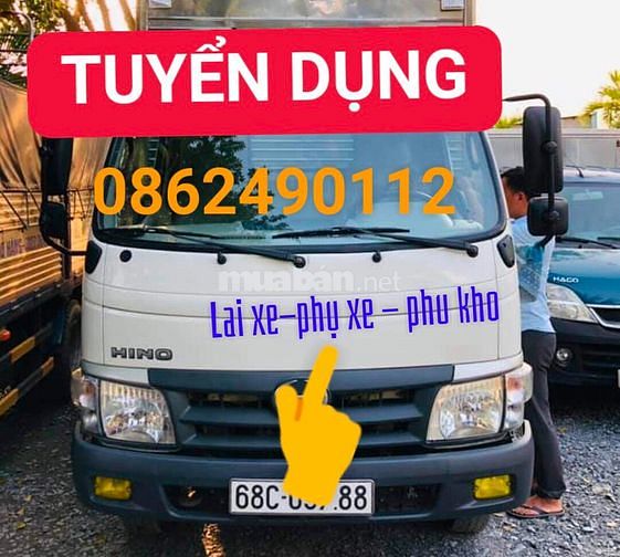 Tuyển tài xế, phụ xe - phụ kho bốc xếp 60836130 Tuyển tài xế, phụ xe - phụ kho bốc xếp