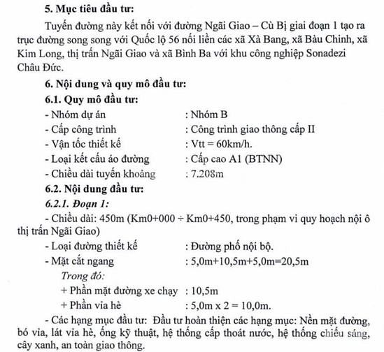 Bán 10x40m Mặt tiền QL56B đang LÊN NHỰA 20.5M