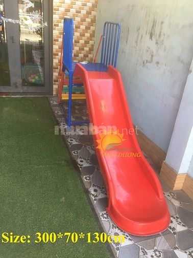 Cầu trượt đơn máng nhựa Composite