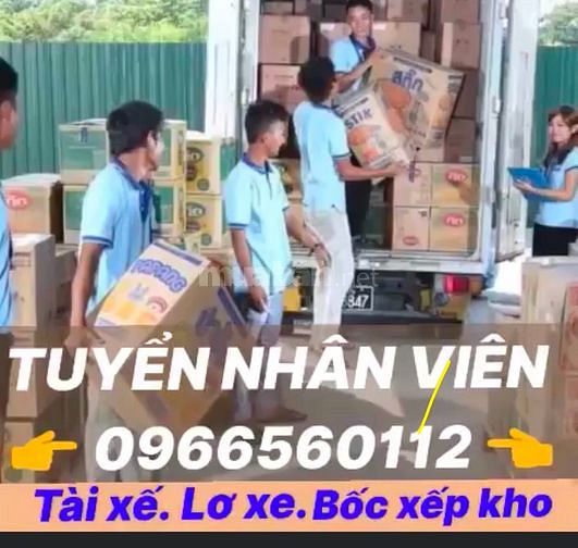 Nhân viên theo xe Giao hàng siêu thị & bốc xếp phu kho